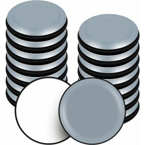 16 Pieces 50mm Teflon Furniture Pads Adhesive Round Glides for Chair Sofa Table Armchair
