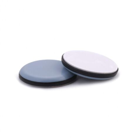 16 Pieces 50mm Teflon Furniture Pads Adhesive Round Glides for Chair Sofa Table Armchair
