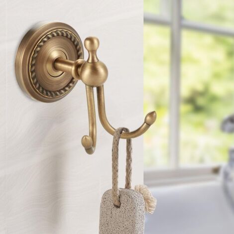 Brass Towel Hooks, Antique Wardrobe Hooks, Wall Mounted