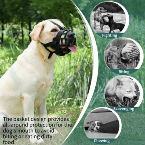 Muzzle to keep dog from chewing hotsell