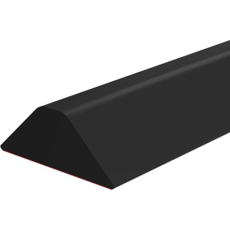 Foldable Bathroom Water Stopper Flood Barrier Rubber Water Dam Wet Room Floor Barrier Shower Threshold Water Guard (Color : Black, Size : 1m/39in)