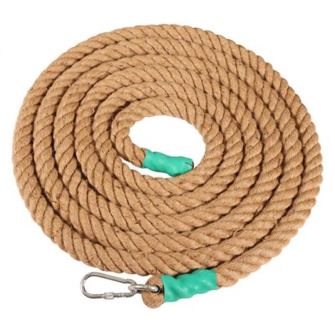 40mm3m HomeHardwareHandling and liftingCable, chain and ropeRopeClimbing Rope with Carabiner, Power Training Battle Rope - Rope for Muscle Training, Strength Training