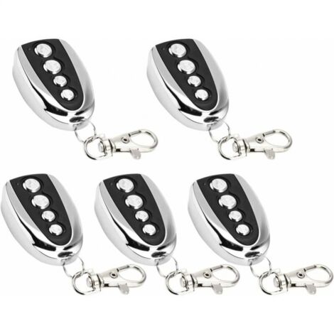 5 Pack Electric Garage Door Opener Remote Control, 433MHz Cloning Gate Garage Door Opener Universal Electric Cloning (5pcs)