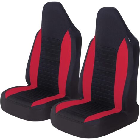 2Pcs Car Front Seat Covers Car Seat Protectors Universal Seat Covers for Cars Trucks SUVs,Red