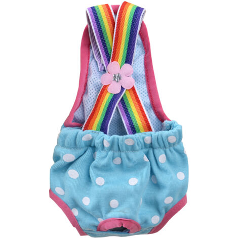 Puppy Sanitary Pants Bib Pants Physiological Diapers Safety Pants for Small Dogs,M