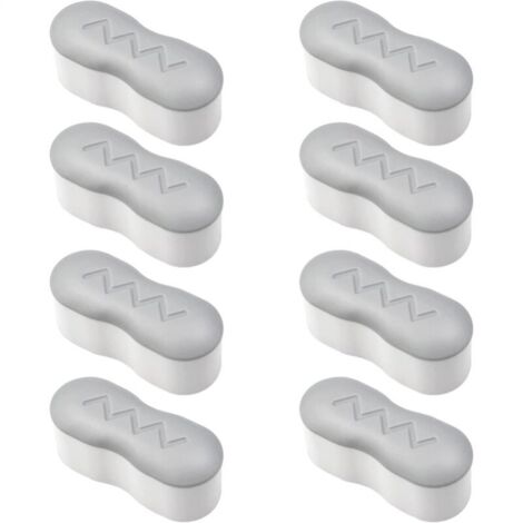 8 Pieces Toilet Seat Bumpers Toilet Seat Bumper Kit with Strong Adhesive Universal Toilet Seat Cover Pad Adhesive for Home, Hotel, Restaurant