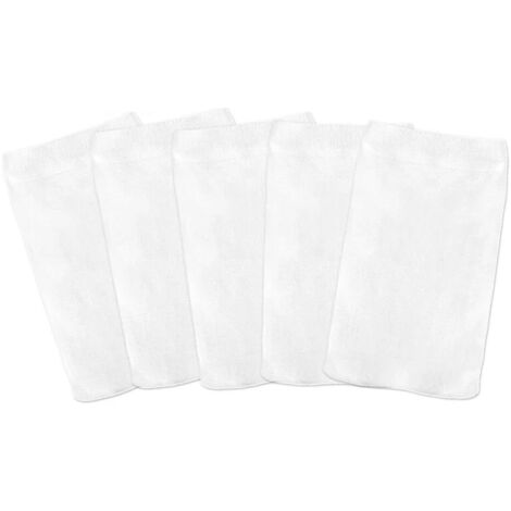 5 Pack Pool Socks for Fine Mesh Pools and Spa Filters, Reusable Ultra Fine Mesh for In Ground and Above Ground Pools (1/4)