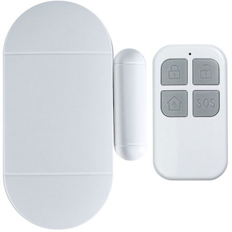 Door and window alarm, alarm with 130dB siren, 1 remote control, easy to install, wireless home alarm
