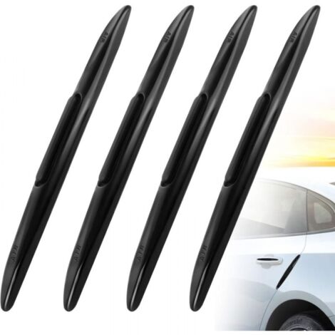 Black Door Edge Guard Strip, 4Pcs Car Door Edge Guards for Protecting