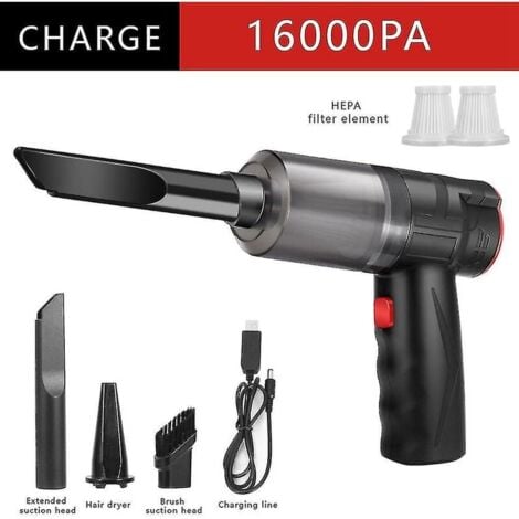 16000pa 150w Bble Cordless Car Vacuum Cleaner 2 in 1 Handheld Car Vacuum Cleaner Home Amp Mini Dual-use Vacuum Cleaner Car