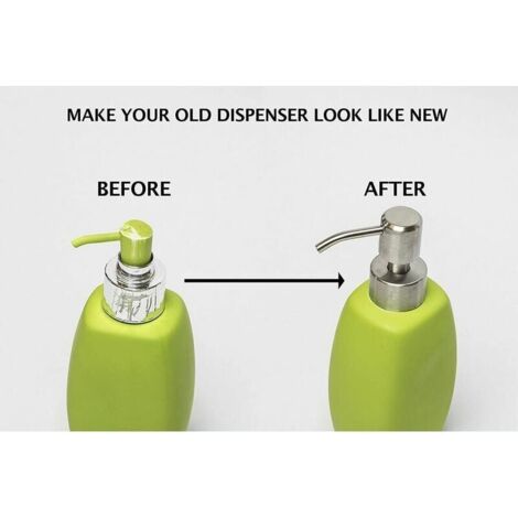 2pcs Replacement Soap Dispenser Pump 24mm High Quality Brushed Stainless Steel
