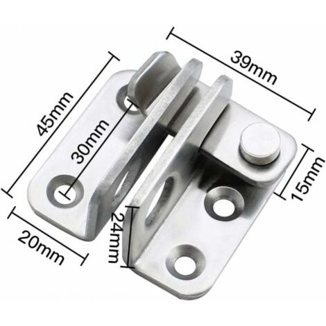 Sliding Door Lock Padlock Hasp Door Lock Latch Buckle Hook Anti-Theft, Stainless Steel Matte Black Finish