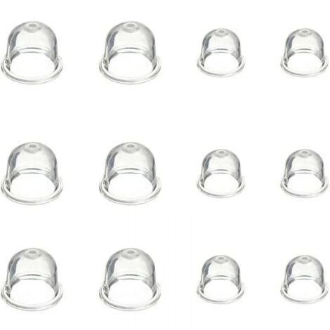 12Pcs Carburetor Primer Bulb 19mm and 22mm Primer Bulb Carburetor Accessories for Brush Cutter Chainsaw Blower Lawn Mower