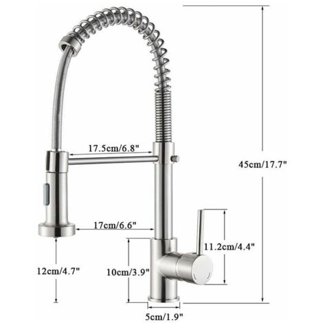 Kitchen Faucets Stainless Steel Pull Out Shower Faucets Single Handle Kitchen Mixer Taps