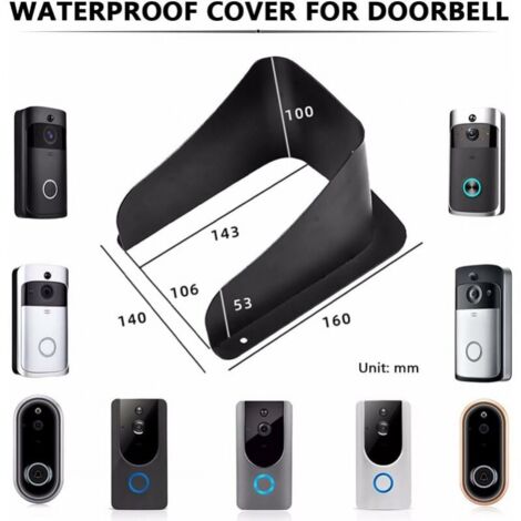 Outdoor Doorbell Rain Cover, Rain Cover, Durable Stainless Steel