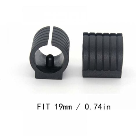 24pcs Furniture Glides Plastic Chair Tube Clamp Glides Plastic Chair Leg Caps for U Shaped Chair Legs Clips for Round Tubes