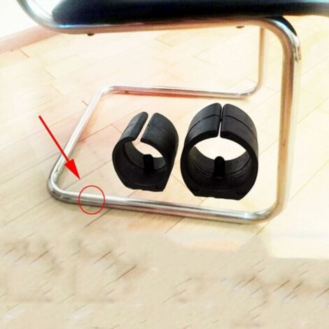 24pcs Furniture Glides Plastic Chair Tube Clamp Glides Plastic Chair Leg Caps for U Shaped Chair Legs Clips for Round Tubes