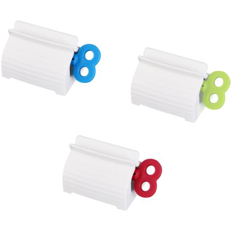 3Pcs Plastic Toothpaste Tube Squeezer Rotating Toothpaste Dispenser Seat Holder for Paints Cosmetics Cream