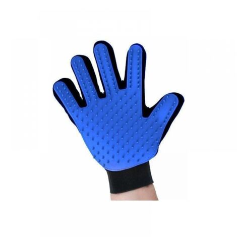 1pc (Blue) Anti-hair Grooming Gloves, Floating Pet Brush, Dog Bath Massage Comb (1/4)