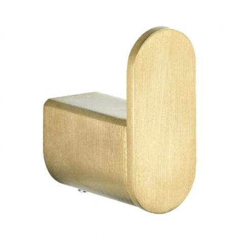 Brushed Gold Finish Stainless Steel Robe Hook, Wall Mounted Gold Color Robe Hook, Elegant Design Towel Hook