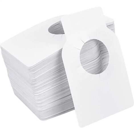 100 Pieces Wine Cellar Labels Reusable Wine Labels Wine Bottle Labels Blank PVC Labels Plastic Craft Gift Tag for Wine Bottle and Cellars White （5.7X8.9cm）