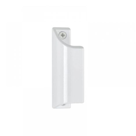 1PC White painted aluminum profile handle L.90 mm - for French window, aluminum door handle