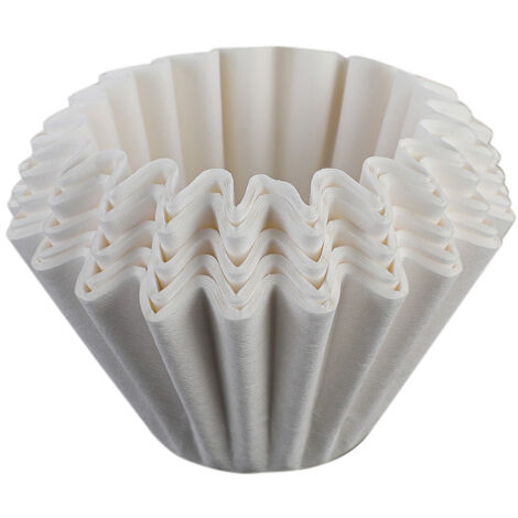 White Small Size Original Pack of 100 Universal Filter Bags for Filter Basket Neutral Taste Filter Paper for Coffee Machines with Basket Filter,4.5x7cm (1/5)