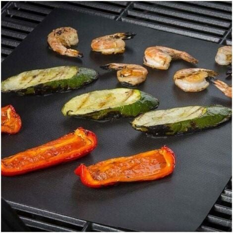 5Pcs Non-Stick Reusable Baking Sheets for Grill and Oven, Heat Resistant Non-Stick Fabric