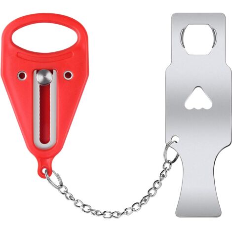Portable Door Lock Ideal for Travel Brings Better Security and Privacy Suitable for School, Dormitory, Rented Rooms, Hotel, Home, Motel (1/5)