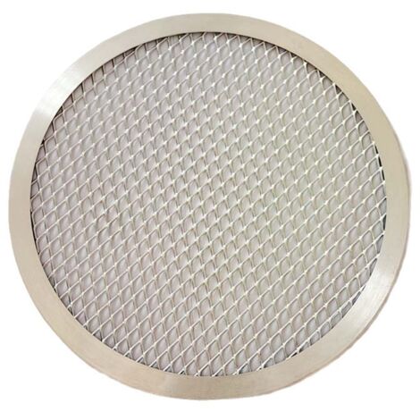 10 Inch Non-Stick Aluminum Mesh Oven Pizza Baking Pan with Holes and Seamless Rim