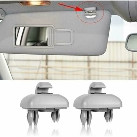 Rynplex 2 Stuks Auto Zonneklep Clip Beugel Interieur