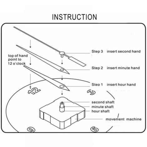 Clock Machine Replacement Hands For Large Wall Clock Quartz Clock Movement  Mechanism Clock Hands Mechanism Wall Clock