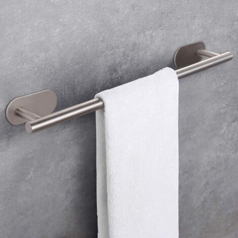 1pc 50cm Towel Rack, Self-Adhesive Wall Mounted Towel Holder, No Need to Drill Holes, Waterproof and Rustproof