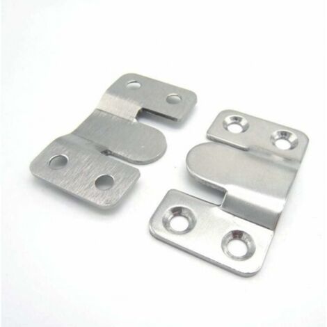 6 Pairs [12 Pack] Concealed Mounting Bracket Embedded Interlocking ...