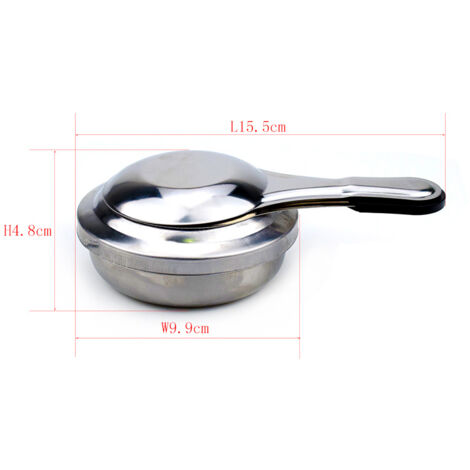 1 Pack Mini Portable Stainless Steel Alcohol Stove for Camping Hiking Tea Coffee Hot Drinks