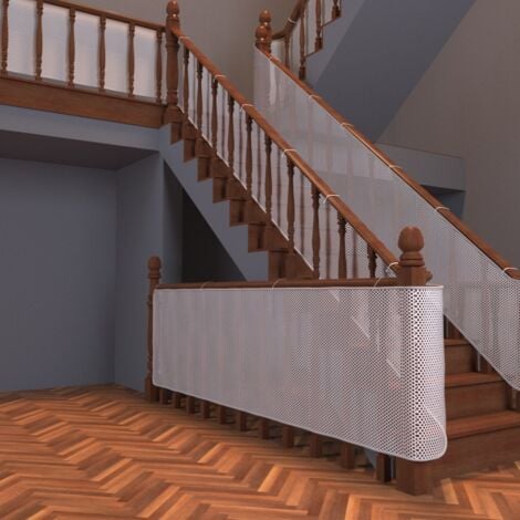 Child Safety Net, Durable Banister Guard for Baby Safety Stairs