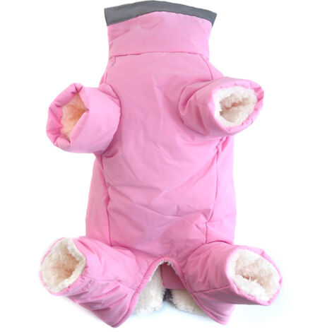 Warm Dog Jacket, Winter Dog Coat for Small Medium Dogs, Waterproof Windproof Reflective Pet Snowsuit Puppy Clothes,M