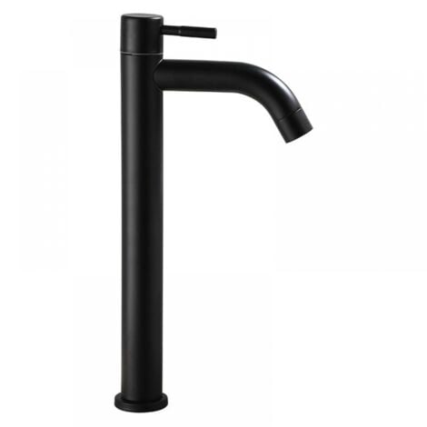 Bathroom Faucets - Bathroom Faucets - Cold Water Only, Black, Stainless Steel Tall 304 Basin Faucet
