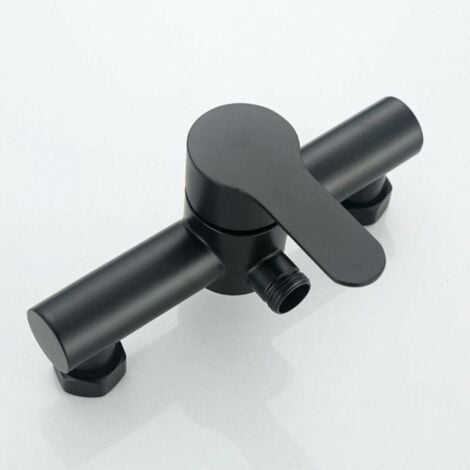 Black Bathtub Shower Faucet Stainless Steel Bathroom Bathtub Shower Faucet Shower Head Wall Mounted Mixer Tap