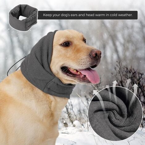 Pet Dog Scarf and Earmuffs, Winter Dog Neck Warmer and Earmuffs