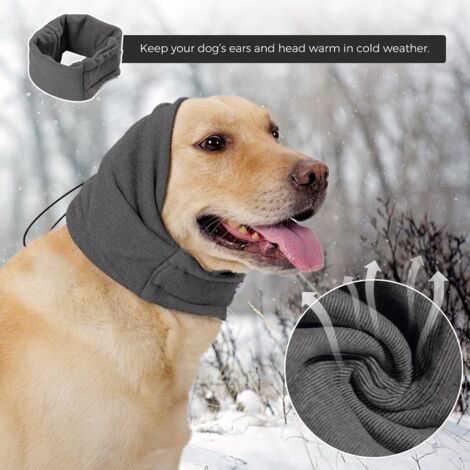 Pet Dog Scarf and Earmuffs, Winter Dog Neck Warmer and Earmuffs