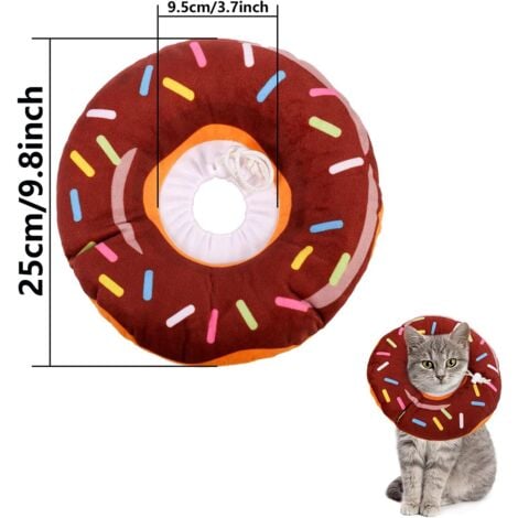 Soft Cat Recovery Collar Anti-Bite Cat Protection Collar Adjustable Pet Protection Collar for Pet Cats Dogs Puppies Kittens Anti-Bite,M