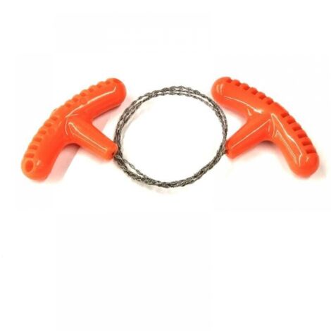 Outdoor mini pocket saw with PP handle, camping survival wire saw, stainless steel wire saw, water grass saw (1/5)