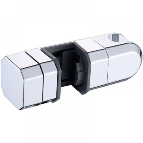Universal 15mm-30mm Shower Head Holder Chrome for Adjustable Shower Rail(Silver)