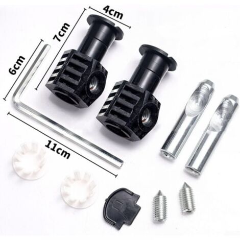 Toilet Tank Bolts, Black Zinc Plated Fixing Bolt Kit for Wall Hung Toilets for Toilets