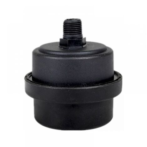 2 Pack Air Compressor Silencer Filter, Plastic Housing, Piston Silencer for Fans, Air Compressors, Boilers, etc. (1/4PT 12mm)