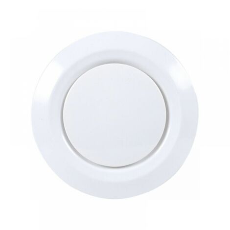 Air extraction and insufflation vent Ø120, SL.GT 3 articulated claws - Adjustable round plastic ventilation grille - Ventilation by fan