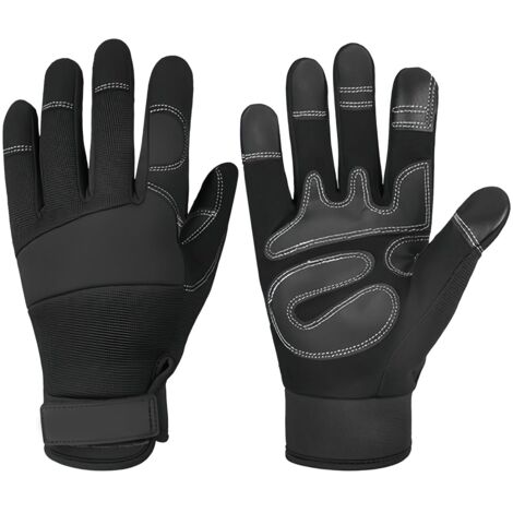 Chainsaw Protective Gloves, Forestry Gloves (Chainsaws & Gardening Tools) - Size 11 Black (XL)