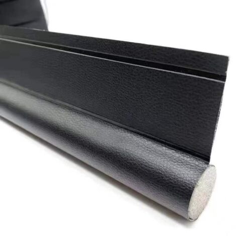 96cm Single Sided Door Bottom with Self Adhesive Seal Strip, Weather Stripping to Prevent Noise from Cold, Wind and Rain (Black) (1/4)