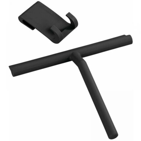 Water Squeegee for Window and Cabin, [Black 28cm], Silicone Squeegee for Window, Bathroom Mirror (1/5)